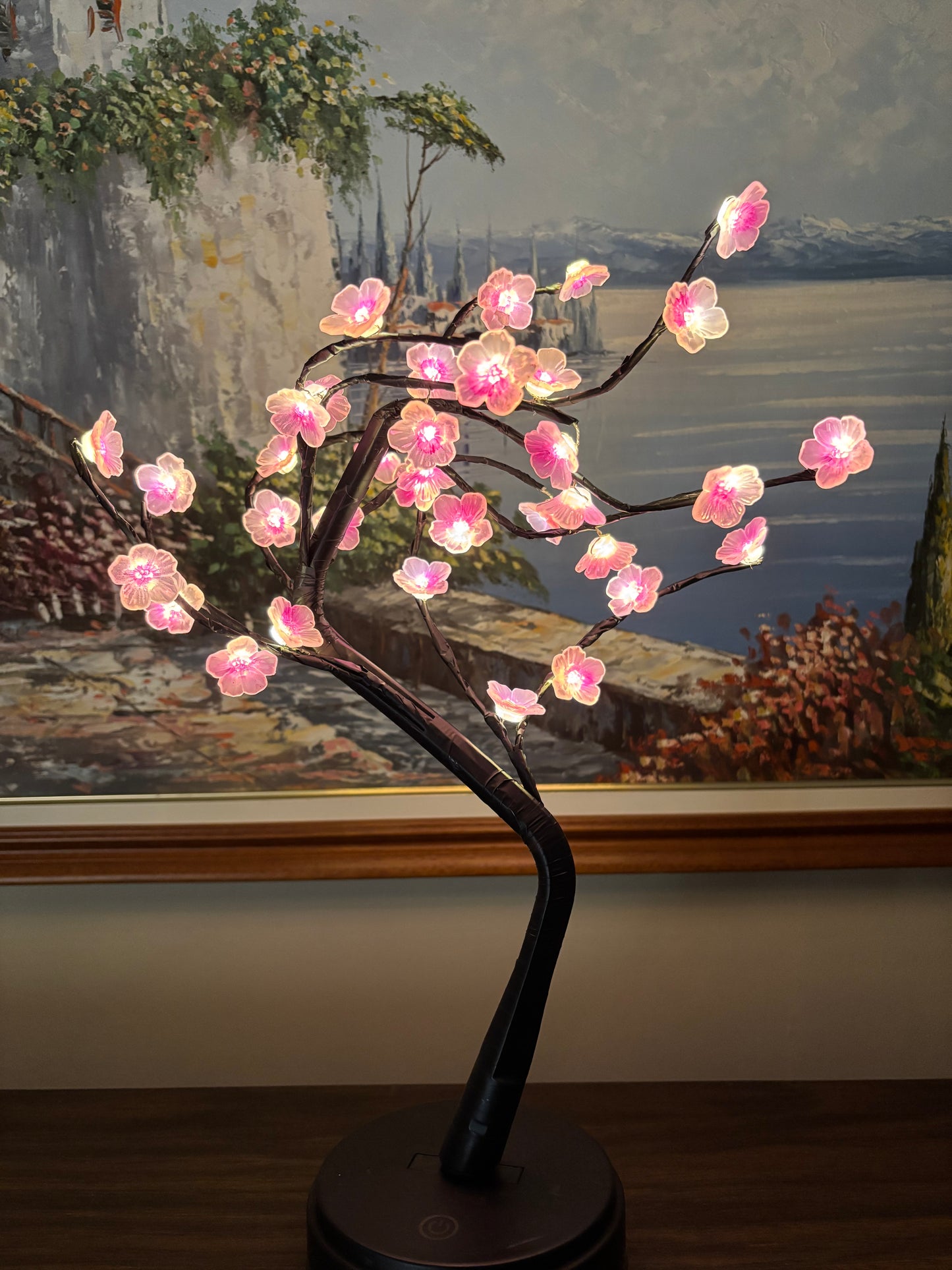 Bonsai Night Light Cherry Blossom Desktop Tree