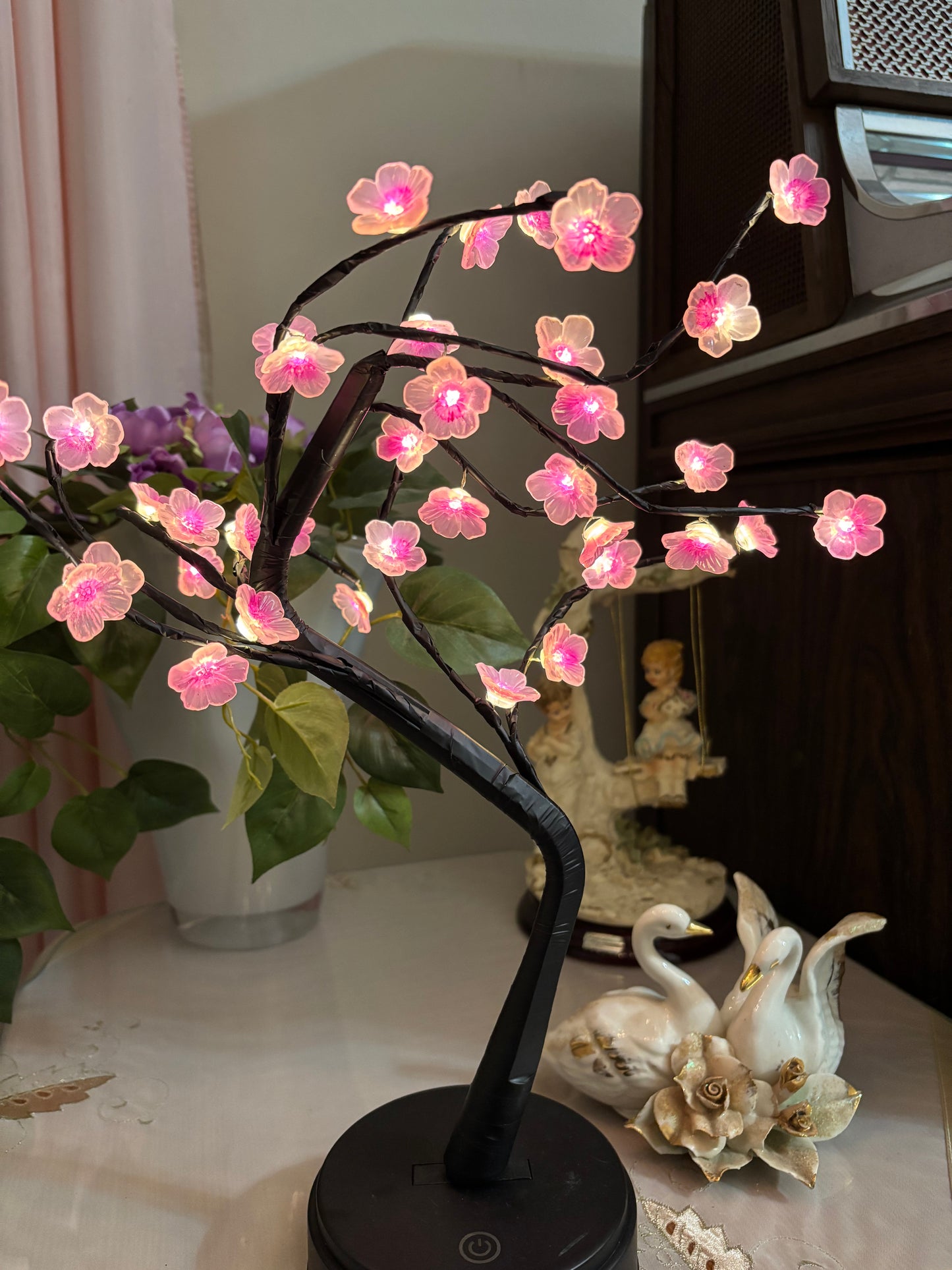 Bonsai Night Light Cherry Blossom Desktop Tree